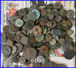 10 Lot of Desert Roman Coins From Israel