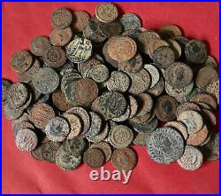 10 Lot of High Quality Uncleaned Desert Roman Coins From Israel