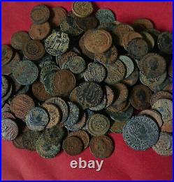 10 Lot of High Quality Uncleaned Desert Roman Coins From Israel