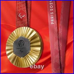 11 Replica 2024 Paris Paralympic Games Gold /Silver /Bronze Medals & Ribbons