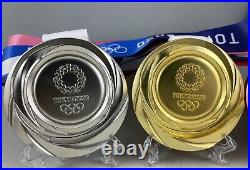 11 Replica Tokyo 2020 Olympic Gold /Silver /Bronze Medals with Stand Exact