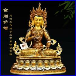 18'' Nepal Tibet bronze gold silver buddhism Vajrasattva Vajra Sattva buddha