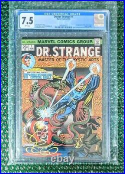 1974 Marvel DOCTOR STRANGE #1 Comic Book CGC 7.5 BRONZE AGE 1st Silver Dagger