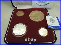 1998 Israel Jubilee 50th Anniversary 4 State Medals 15g Gold 60g Silver 2 Bronze