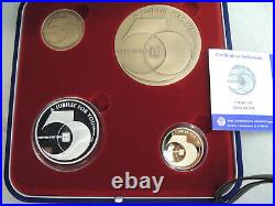 1998 Israel Jubilee 50th Anniversary 4 State Medals 15g Gold 60g Silver 2 Bronze