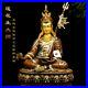 19'' Nepal Tibet bronze gold silver buddhism Mahayana buddha Guru Padmasambhava
