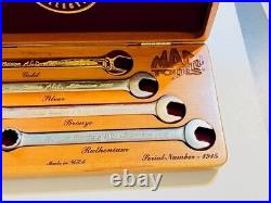 2000 Mac Tools Millennial Wrench Set Never Used Gold, Silver, Bronze, Ruthenium