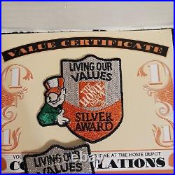 28 Home Depot Homer Award Badge Patches Bronze Silver Gold Platinum Diamond Plus