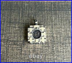 925 Sterling Silver Bronze Widows Mite Coin Pendant W Authenticity From Israel