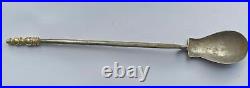 ANCIENT ROMAN Officer Solid Silver Eating Spoon Gold Gilded Hildesheim Treasure