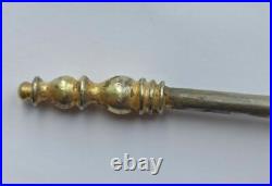 ANCIENT ROMAN Officer Solid Silver Eating Spoon Gold Gilded Hildesheim Treasure