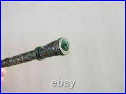Antique Chinese (Han dynasty) tuning key with gold and silver inlay (3473)