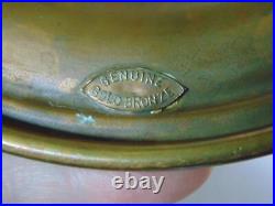 Antique Large Gold Bronze COPPER Console Trophy Tusk Bowl, ADELPHI SILVER CO