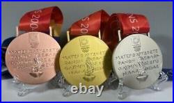 Athens 2004 Olympic Medals Set (Gold/Silver/Bronze) with Ribbons Exact Replica