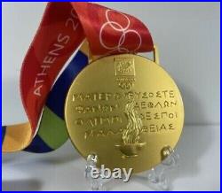 Athens 2004 Olympic Medals Set (Gold/Silver/Bronze) with Ribbons Exact Replica