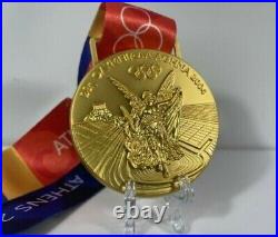 Athens 2004 Olympic Medals Set (Gold/Silver/Bronze) with Ribbons Exact Replica