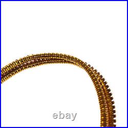 Authentic ANTEPRIMA Rhinestone Flower Hand Bag Vinyl Wire Leather Bronze 09MG600