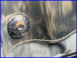 BURBERRY Ladies Metallic Bronze / Gold Calf Leather Shoulder Bag Check Lining