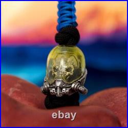 Bead for Knife Alien 3D Printed Bronze Brass Nickel Silver Edc Paracord Charm