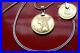Beautiful Bronze Egyptian Cleopatra Coin Pendant on a 30 925 Silver Snake Chain