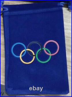 Beijing 2008 Olympic Medals Set (Gold/Silver/Bronze) with'Silk' Ribbon/Display