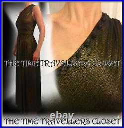 Bnwt Kate Moss Topshop Ltd Ed Rare Grecian Dark Gold/bronze Maxi Dress Uk 8 36 4