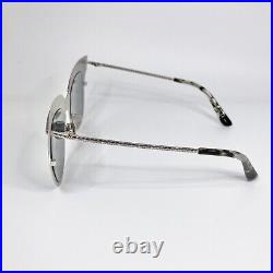 Bottega Veneta 50mm Cat eye Metallic Sunglasses in Bronze, Silver and Gray