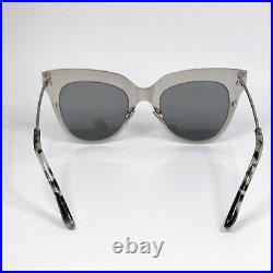 Bottega Veneta 50mm Cat eye Metallic Sunglasses in Bronze, Silver and Gray