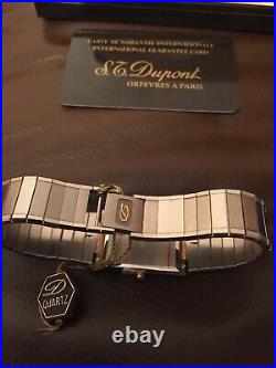 Brand New Mens S. T. Dupont Paris Quartz Dress Watch ACIER 48G, Swiss Made
