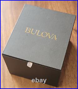 Bulova Icon Precisionist Chronograph Leather Strap Watch 97B188