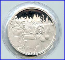 Christmas Beauty Proof Gold Plate\ & Bronze CMG Mint 1OZ. 999 Fine silver 2021