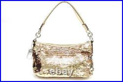 Coach 2WAY One Shoulder Bag Poppy Sequin Groovy 15381 Bronze Gold Sequin