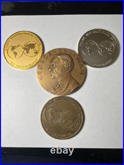 Collection Of Silver, Bronze and Gold Medals Eastman Kodak Company Loyal Serv