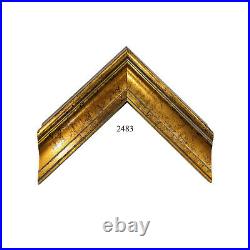 Custom Picture Frame (2483) 2 1/4 Decorative Gold Bronze Great for Artwork