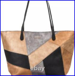 Desigual Purse Bag Nwt Plus Envelope Tote Clutch Silver Gold Bronze