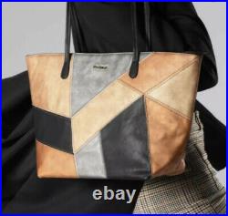 Desigual Purse Bag Nwt Plus Envelope Tote Clutch Silver Gold Bronze