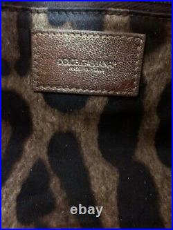 Dolce & Gababana Bronze Baguette Clutch Small Shoulder Bag With Silver Details