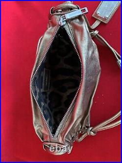 Dolce & Gababana Bronze Baguette Clutch Small Shoulder Bag With Silver Details