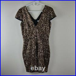 Dress the Population size XL Bree Sequin Bodycon Dress bronze silver gold