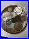Duffy does it again! I spy on cloisonne plate old coins! Silver+ Very old copper