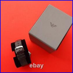 Emporio Armani Cream dial + black strap & box 20th Anniversary AR11096 mens