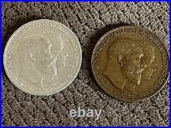 Extremely Rare Silver & Bronze Edward VII 1902 Coronation Medals