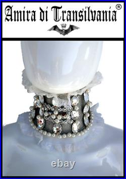 Fashion jewelry woman jewel necklace swarovski crystal collier choker design 14k