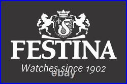 Festina Ladies Watch in Steel, Pink Gold accents & Steel Strap F20208