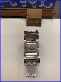 GUCCI 112 Twirl Bracelet Bangle Brown Woman's Quartz Watch