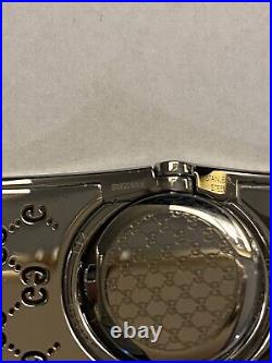 GUCCI 112 Twirl Bracelet Bangle Brown Woman's Quartz Watch