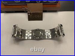 GUCCI 112 Twirl Bracelet Bangle Brown Woman's Quartz Watch