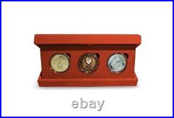 Galatasaray 23rd Championship Commemorative Coin Set, Bronze- Silver-gold Plated