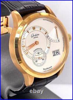Glashutte Original PanoDate PanoReserve 18k Rose Gold Men's Watch 65-01-01-01-04