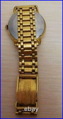 Gold plated AU 20 men's wristwatch 21 jewels RARE Raketa 2609A USSR Soviet